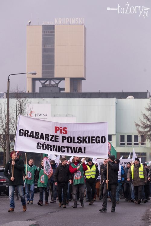Górnicy z Krupińskiego zablokowali drogi, Dominik Gajda