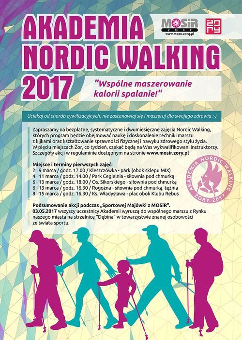 Za kilka dni ruszy Akademia Nordic Walking, MOSiR w Żorach