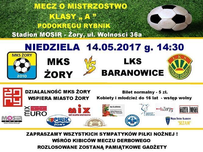 Piłkarskie derby Żor, MKS Żory