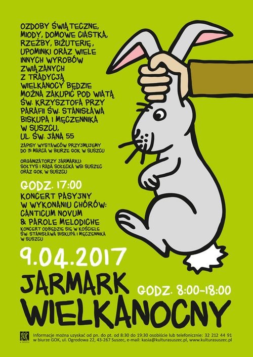 Suszec: Jarmark Wielkanocny zmienia miejsce, GOK w Suszcu