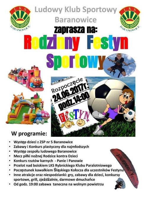 Rodzinny Festyn Sportowy w dzielnicy Baranowice, LKS Baranowice