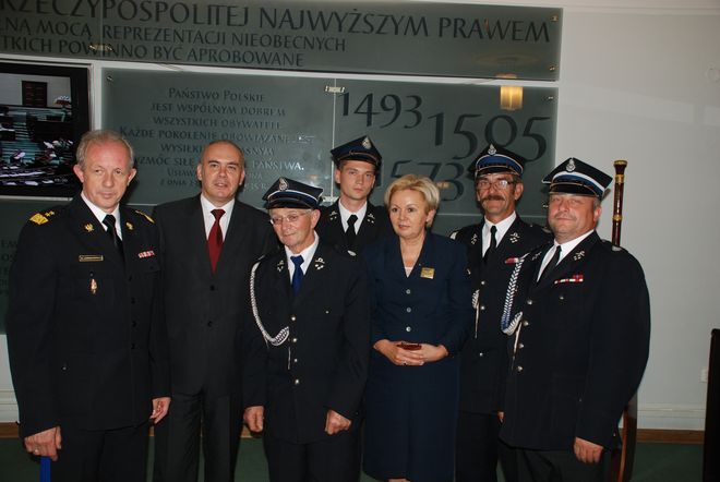 Strażacy z Żor odwiedzili Pałac Prezydencki i Sejm