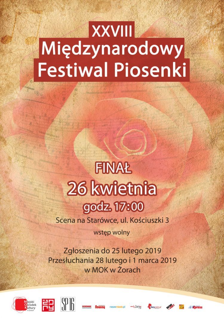XXVIII Międzynarodowy Festiwal Piosenki Żory 2019 - eliminacje, 