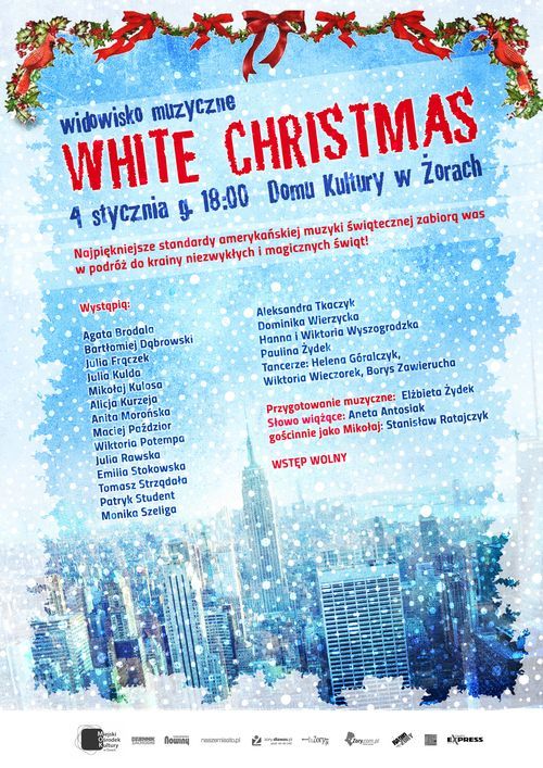 „White Christmas”. Żorscy artyści przygotowali świąteczne widowisko muzyczne, MOK w Żorach