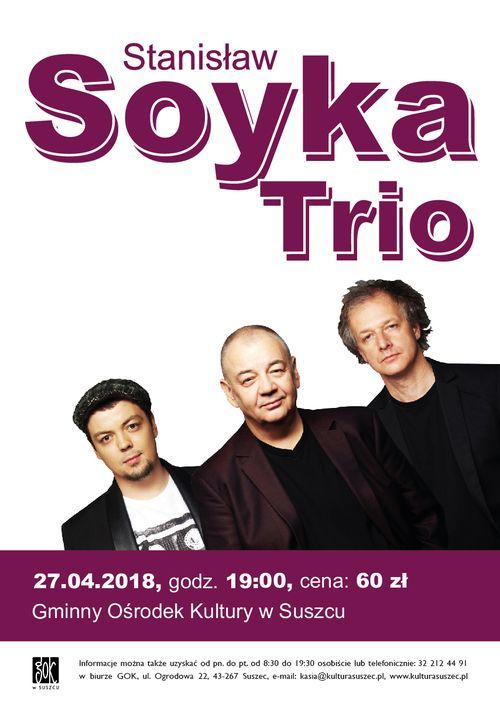 Suszec: Stanisław Soyka Trio zagra koncert w GOK-u, GOK w Suszcu