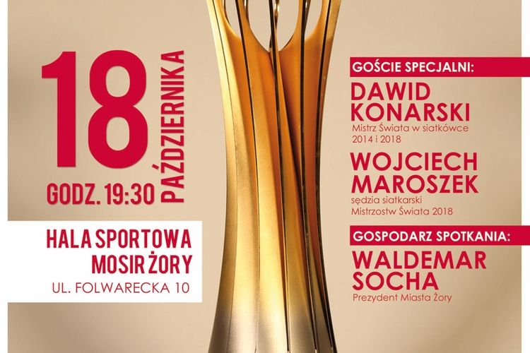 Siatkarski mistrz świata odwiedzi Żory, Oficjalny plakat wydarzenia