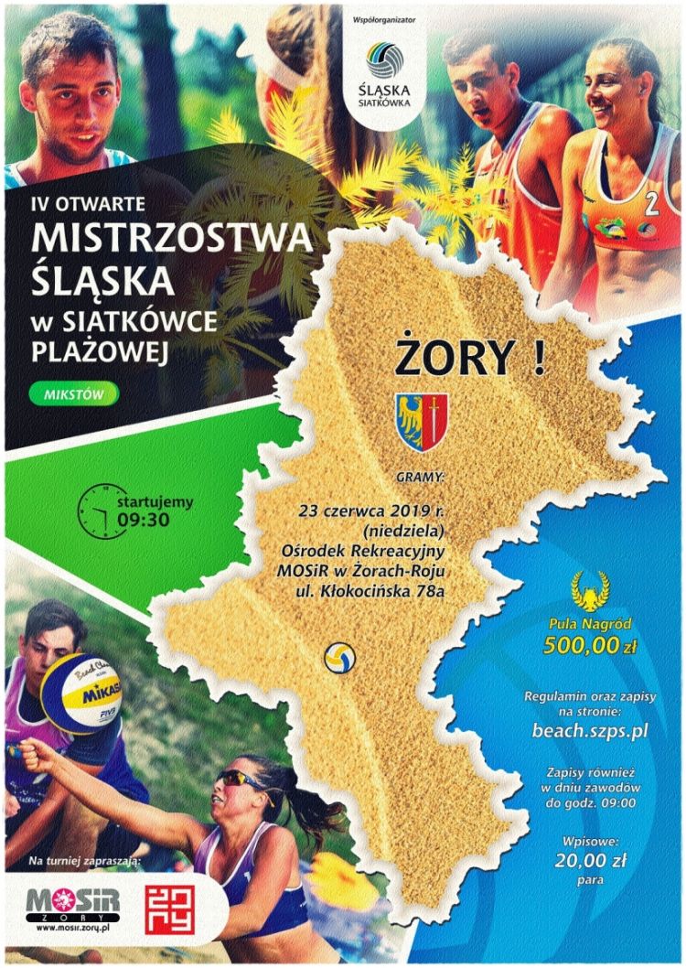 Weź udział w Otwartych Mistrzostwach Śląska w Siatkówce Plażowej, materiały prasowe