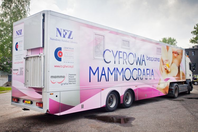 Bezpłatna mammografia na żorskim rynku, 