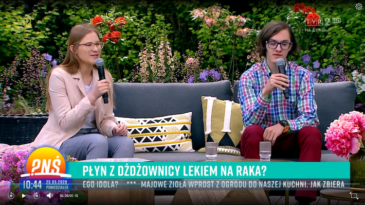 Młoda żorzanka pracuje nad lekiem na raka, dziś opowiedziała o tym w ogólnopolskiej telewizji, źródło: Pytanie na Śniadanie