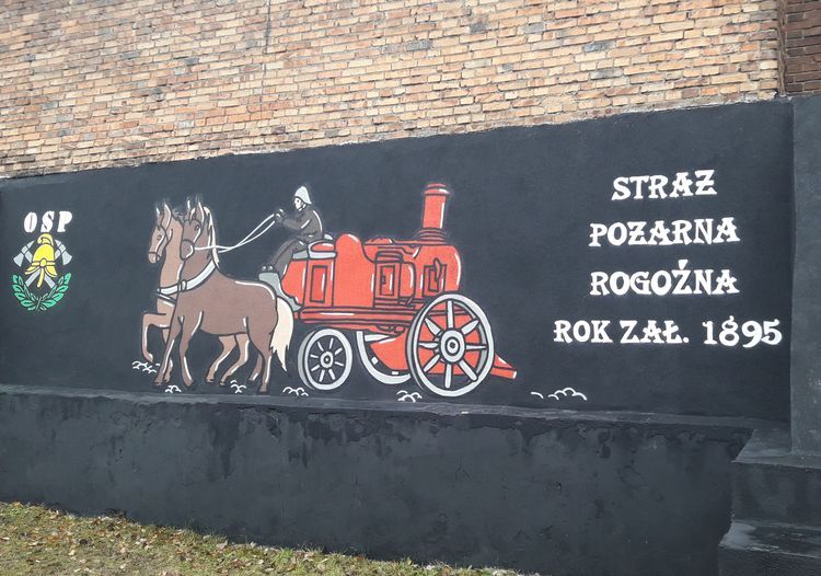 Powstał mural w Rogoźnej. Co ma upamiętniać?, OSP Żory Rogoźna