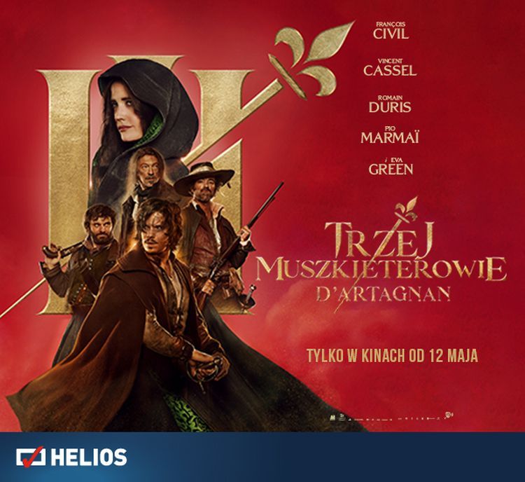 „Trzej muszkieterowie: d’Artagnan”  na ekranach kin Helios, materiał partnera