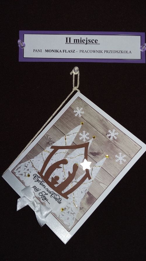 Rodzice maluchów wykonali kartki świąteczne, by pomóc sierotom z żorskiego hospicjum, Przedszkole nr 16 w Żorach