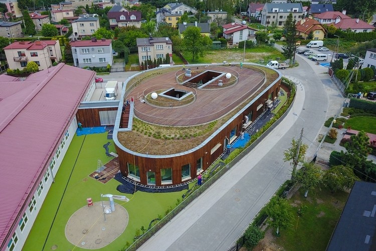Spójrz z góry na nowe przedszkole na Kleszczówce!, Wojciech Bęczarski / UM Żory