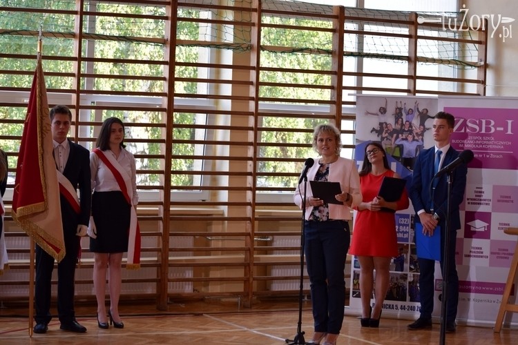 Premier Morawiecki na inauguracji roku szkolnego w Żorach, Natalia Stebel
