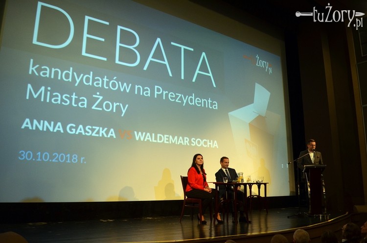 Debata prezydencka. Anna Gaszka vs Waldemar Socha. Zdjęcia, Bartłomiej Furmanowicz