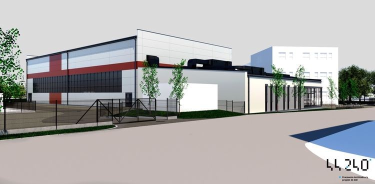 Nowa hala sportowa przy ZS1 będzie gotowa w następne wakacje, Pracownia Architektury Projekt 44 240