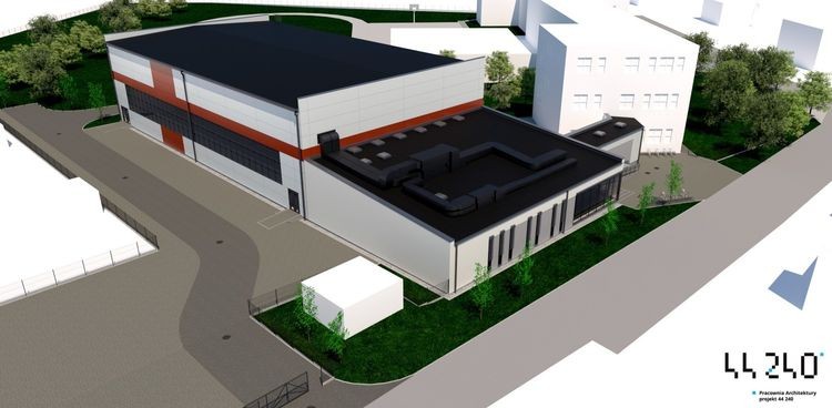 Nowa hala sportowa przy ZS1 będzie gotowa w następne wakacje, Pracownia Architektury Projekt 44 240