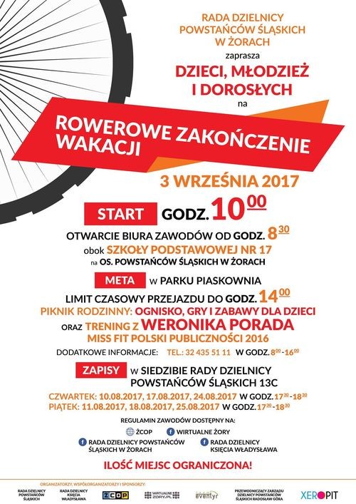 Żory: zakończ aktywnie wakacje!, Rada Dzielnicy Powstańców Śląskich w Żorach