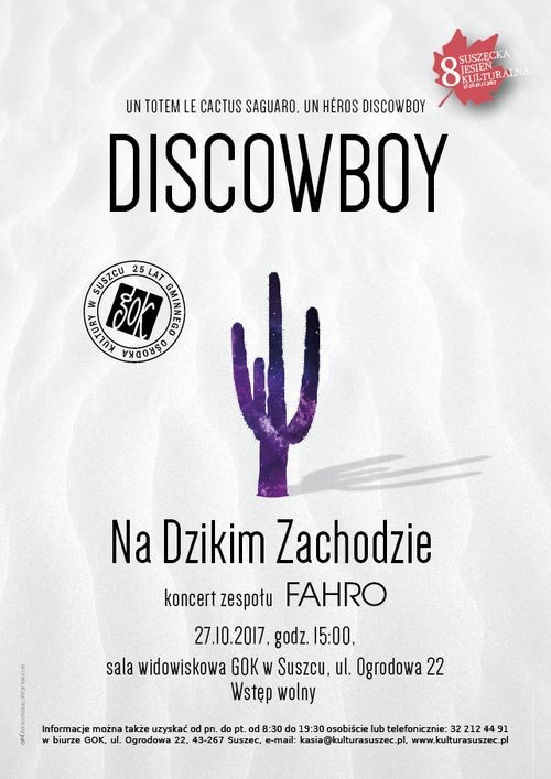 „Discowboy - Na Dzikim Zachodzie”, czyli koncert dla młodzieży w Suszcu, GOK w Suszcu