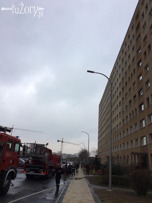 Strażacy gasili pożar mieszkania na os. Pawlikowskiego, Czytelnik