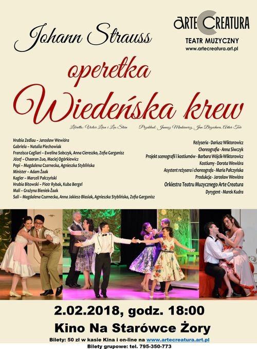 Kino Na Starówce: miłosne perypetie hrabiego Zedlau w operetce J. Straussa, Arte Creatura Teatr Muzyczny