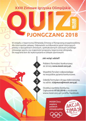 Akacja zima 2018: Quiz olimpijski, MOSiR Żory