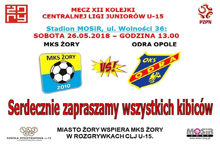 Piłkarski weekend z MKS-em Żory, Materiały prasowe