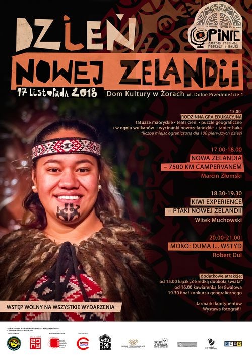 Nowa Zelandia w Domu Kultury, czyli Żorski Festiwal Podróży i Nauki OPINIE, Materiały prasowe