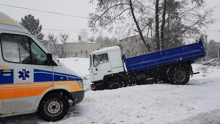 Żory: kierowca ciężarówki zmarł za kierownicą, Żory - Informacje Drogowe 24h