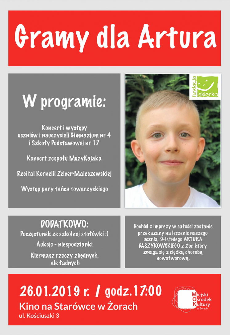 Żorscy muzycy zagrają dla 9-letniego Artura. Ty też możesz pomóc!, Radosław Maleszewski