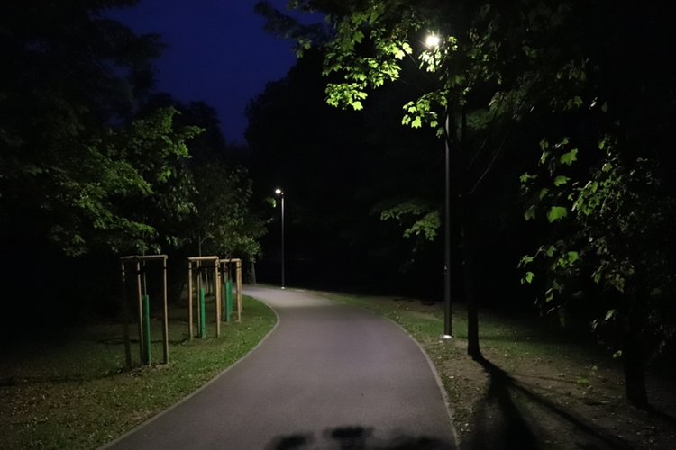 Park Cegielnia: tor rolkowy jest już oświetlony i dostępny przez całą dobę! [zdjęcia], Kamil Sławiński