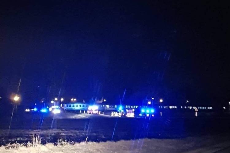 Zderzenie z pociągiem. 55 - latek zginął na miejscu, FB: OSP Suszec
