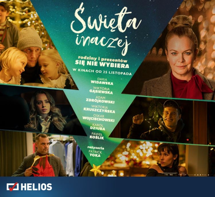 „Święta inaczej” w kinach Helios - rodziny i prezentów się nie wybiera?, materiał partnera