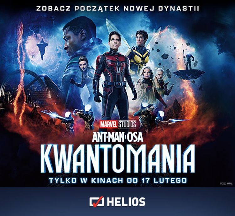 „Ant-Man i Osa: Kwantomania”  – mali superbohaterowie powracają na ekrany kin Helios w wielkim stylu!, materiał partnera