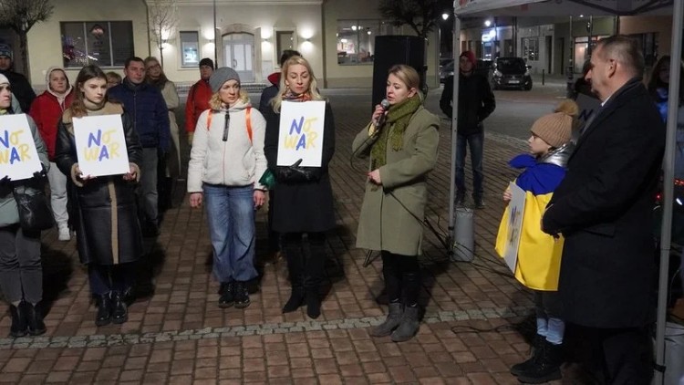 Rok wojny na Ukrainie. Mieszkańcy spotkali się na rynku, UM Żory