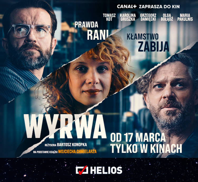 Sieć kin Helios zaprasza na premierowe seanse filmu „Wyrwa”, materiał partnera