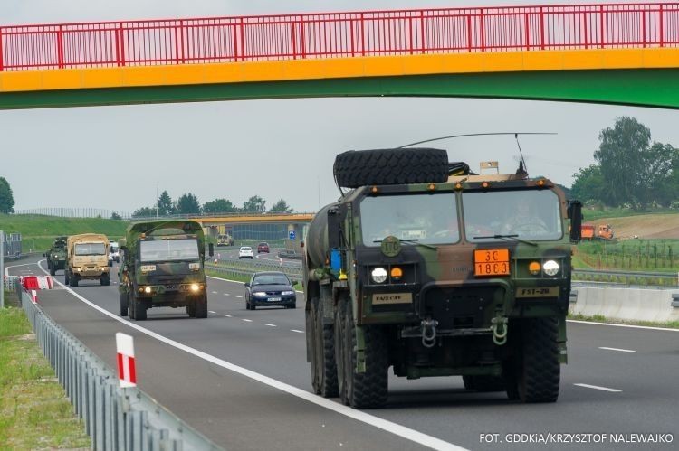 Uwaga na wojskowe pojazdy. Będą widoczne na drogach niemal całego kraju, Krzysztof Nalewajko/GDDKiA
