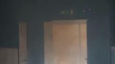 Pożar w budynku Komendy Miejskiej Policji w Żorach [wideo]