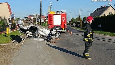 Pijany kierowca spowodował wypadek na ulicy Folwareckiej