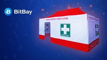 BitBay przeznacza środki ze zbiórki na zakup namiotu dla ratowników medycznych
