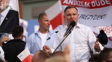 Andrzej Duda wygrywa w Żorach