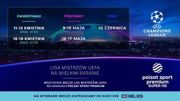 Liga Mistrzów UEFA na ekranach kin Helios
