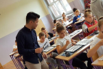 Nauczyciele z Japonii uczyli młodych żorzan, ZS-P nr 9 w Żorach