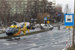 Kraksa na Al. Zjednoczonej Europy: na miejscu lądował śmigłowiec, Żory - Informacje Drogowe 24h