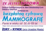 Skorzystaj z bezpłatnej mammografii na żorskim Rynku, mat. prasowe