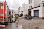 Strażacy gasili pożar przy Centralnej, OSP Żory