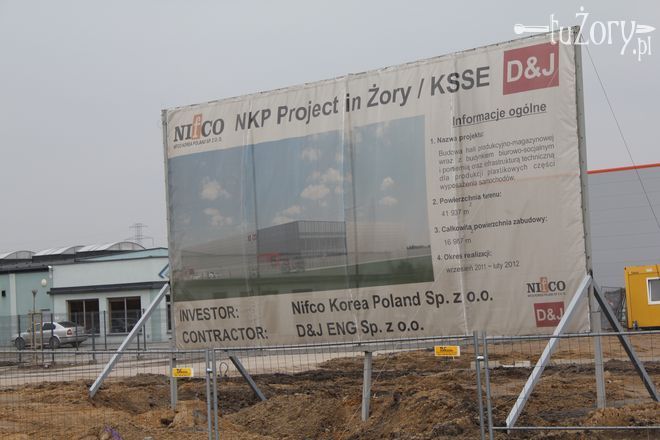 Budowa koreańskiej fabryki Nifco na ukończeniu