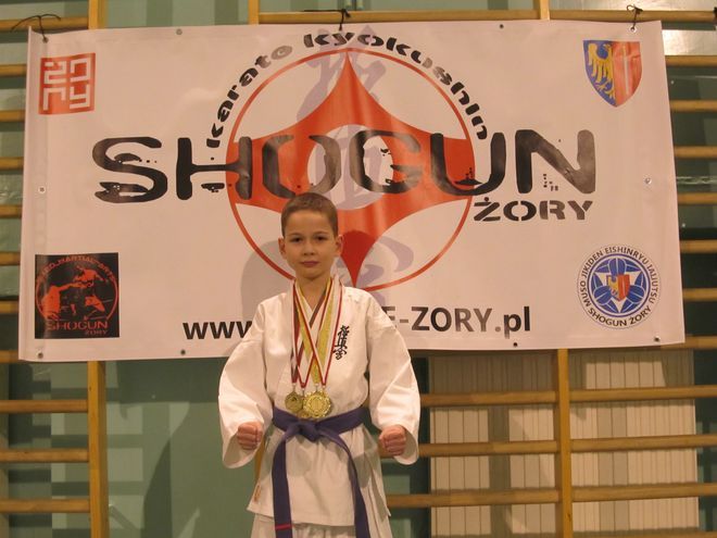 Kacper Danilkiewicz z Klubu Karate Kyokushin Shogun Żory otrzymał najwięcej głosów.