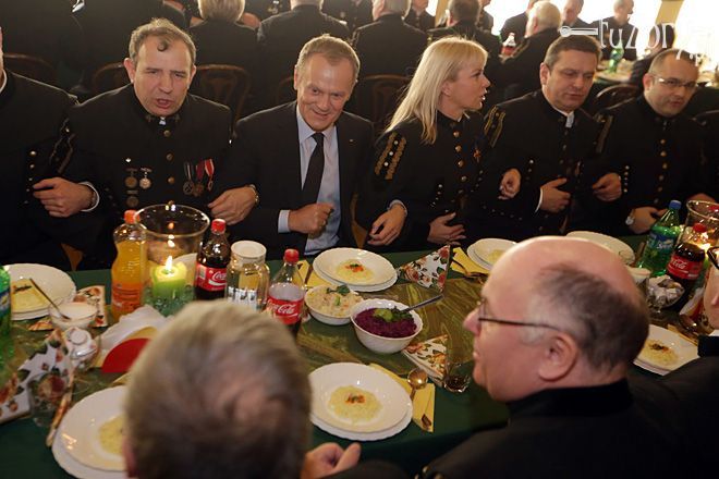 Premier Donald Tusk na Barbórce w Suszcu
