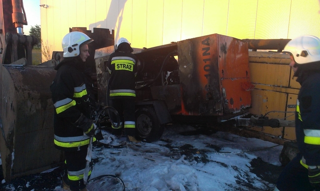 Strażacy gasili pożar na terenie jednego z zakładów przy Kleszczowskiej, OSP Żory-Kleszczów